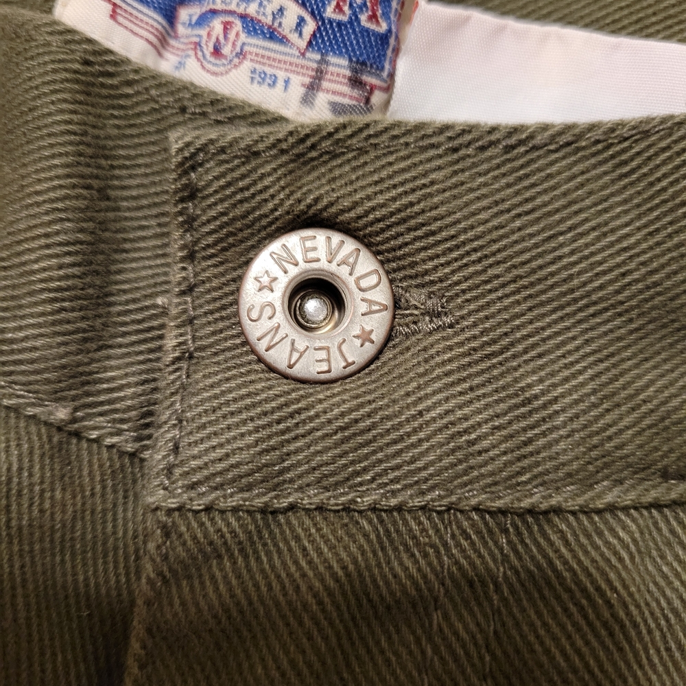 Nevada Olive Green High-Waisted Pants - Picture 6 of 7